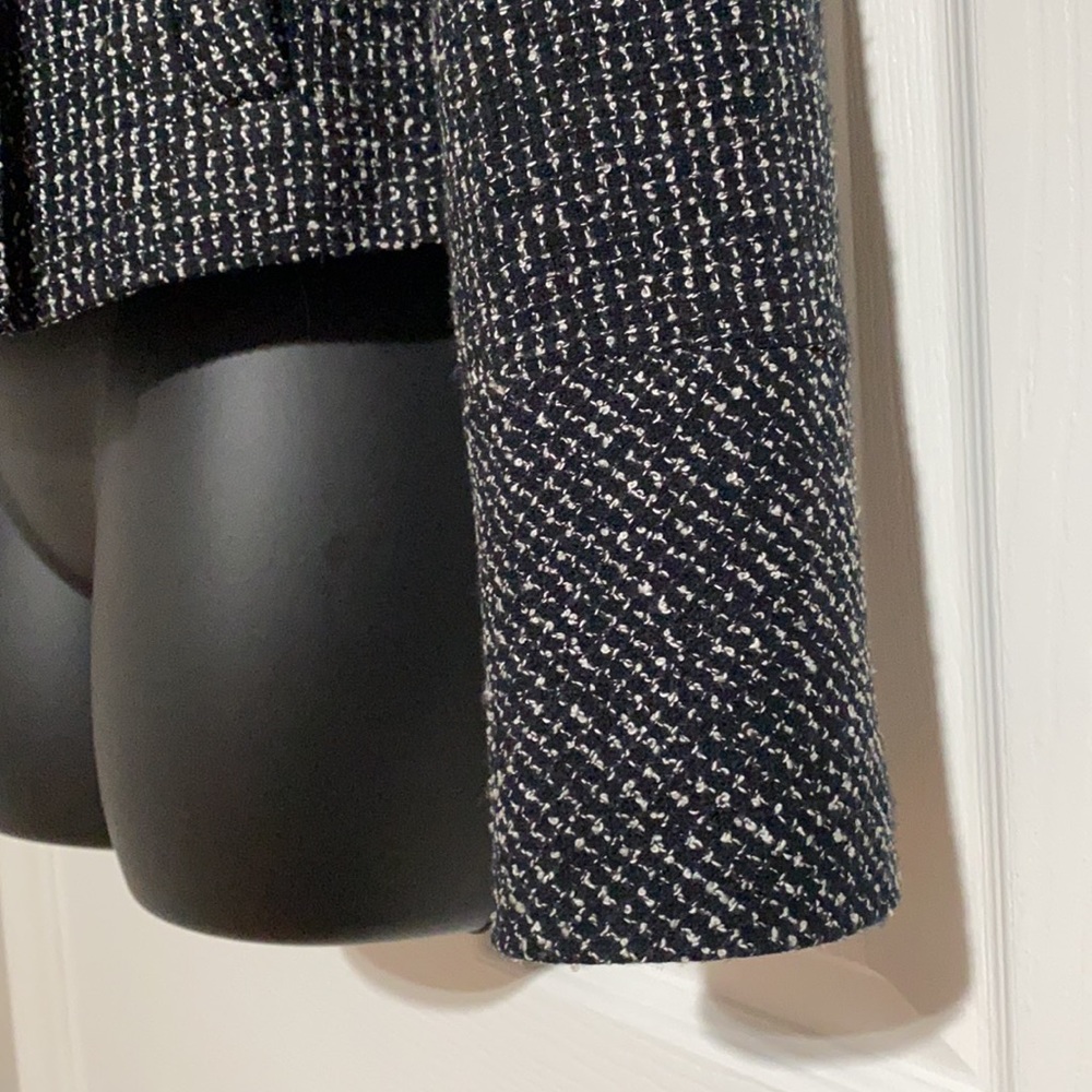 Forenza Moto Zip Black & White Tweed Jacket Sz S - Picture 6 of 13